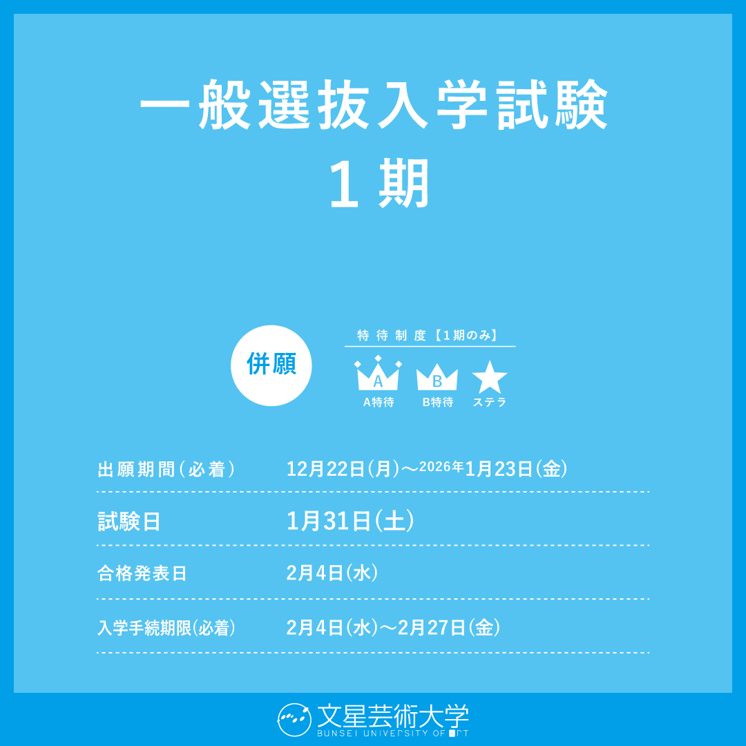 一般選抜入学試験１期